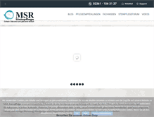 Tablet Screenshot of msr-steinpflege.com